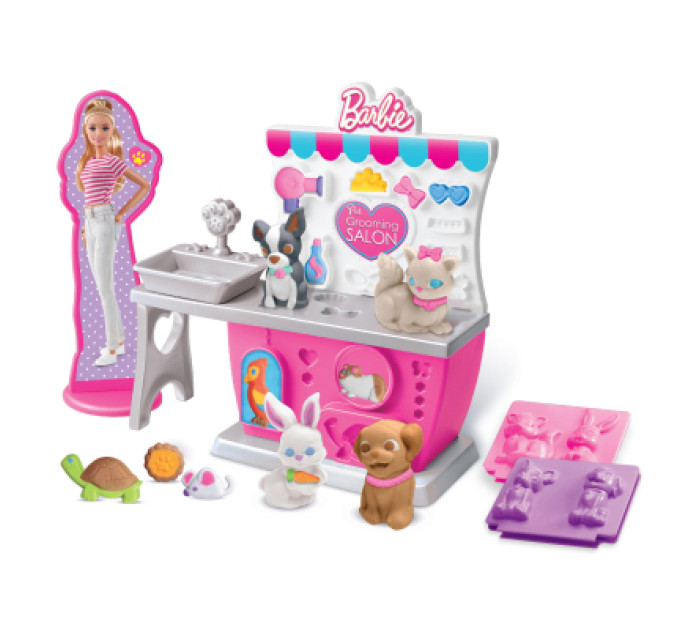 Cra-Z-Art Набір для творчості Cra-Z-Art Barbie Тісто для ліплення , Зоомагазин з формами, набір 10од (34041CRA)
