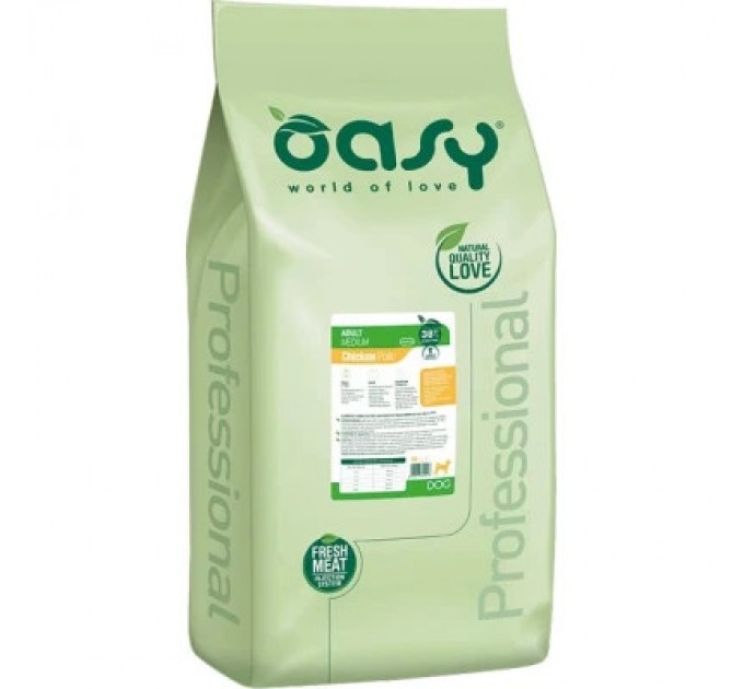 OASY Сухий корм для собак OASY LIFESTAGE Adult Medium 18 кг (8053017349213)