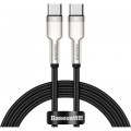 Baseus Дата кабель USB-C to USB-C 1.0m 100W metal black Baseus (CATJK-C01)