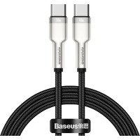 Дата кабель USB-C to USB-C 1.0m 100W metal black Baseus (CATJK-C01)