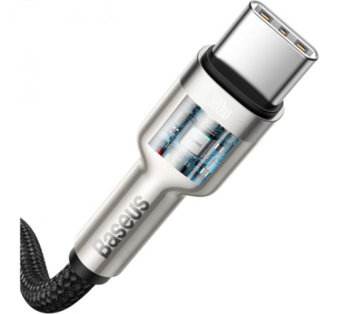 Baseus Дата кабель USB-C to USB-C 2.0m 100W metal black Baseus (CATJK-D01)