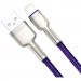 Baseus Дата кабель USB 2.0 AM to Lightning 2.0m 2.4A metal purple Baseus (CALJK-B05)