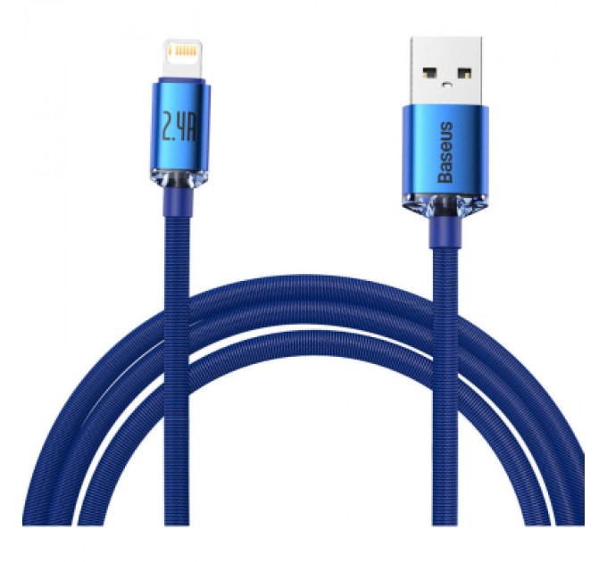 Baseus Дата кабель USB 2.0 AM to Lightning 2.0m 2.4A blue Baseus (CAJY000103)