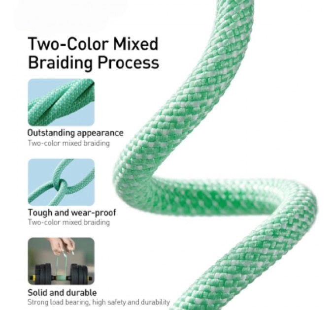 Baseus Дата кабель USB-C to Lightning 2.0m 20W green Baseus (CALD000106)