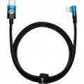 Baseus Дата кабель USB-C to Lightning 1.0m 20W 90° corner black/blue Baseus (CAVP000221)