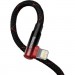 Baseus Дата кабель USB-C to Lightning 1.0m 20W 90° corner black/red Baseus (CAVP000220)