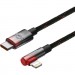Baseus Дата кабель USB-C to Lightning 1.0m 20W 90° corner black/red Baseus (CAVP000220)