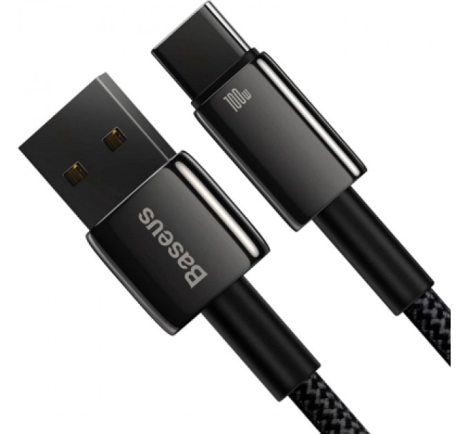 Baseus Дата кабель USB 2.0 AM to USB-C 2.0m 100W black Baseus (CAWJ000101)