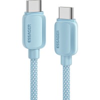 Дата кабель USB-C to USB-C 1.0m 100W blue Essager (EXCTT1-WL03-P)