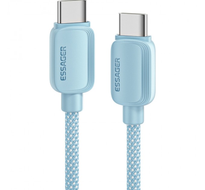 Essager Дата кабель USB-C to USB-C 1.0m 100W blue Essager (EXCTT1-WL03-P)