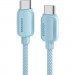 Essager Дата кабель USB-C to USB-C 1.0m 100W blue Essager (EXCTT1-WL03-P)