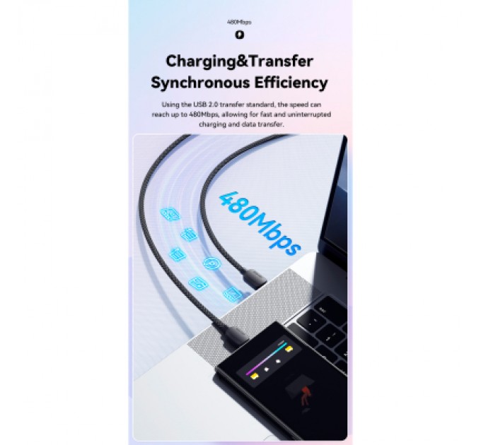 Essager Дата кабель USB-C to USB-C 1.0m 100W pink Essager (EXCTT1-WL04-P)