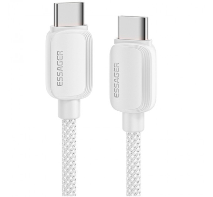 Essager Дата кабель USB-C to USB-C 1.0m 100W white Essager (EXCTT1-WL02-P)