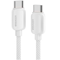 Дата кабель USB-C to USB-C 2.0m 100W white Essager (EXCTT1-WLA02-P)