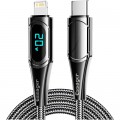 Essager Дата кабель USB-C to Lightning 2.0m 20W Digital Display black Essager (EXCTL-YDA01)