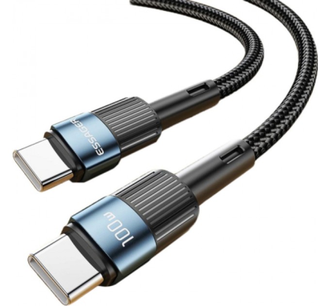 Essager Дата кабель USB-C to USB-C 2.0m 100W blue Essager (EXCTT1-XCA03)