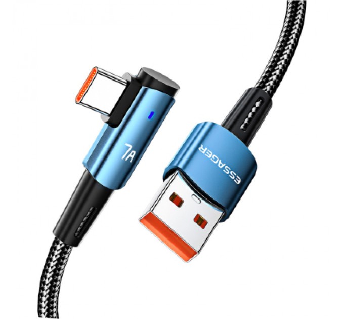 Essager Дата кабель USB 2.0 AM to USB-C 1.0m 100W blue Essager (EXCWT7A-CG03-P)
