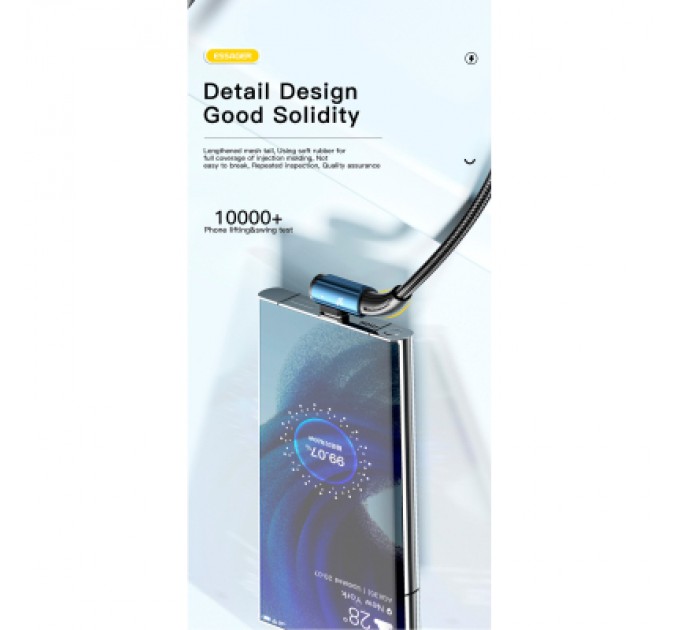 Essager Дата кабель USB 2.0 AM to USB-C 2.0m 100W blue Essager (EXCWT7A-CGA03-P)