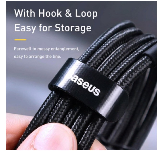 Baseus Дата кабель USB-C to USB-C 2.0m PD2.0 100W (20V/5A) red+black Baseus (CATKLF-AL91)