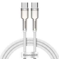 Дата кабель USB-C to USB-C 1.0m 100W metal white Baseus (CATJK-C02)