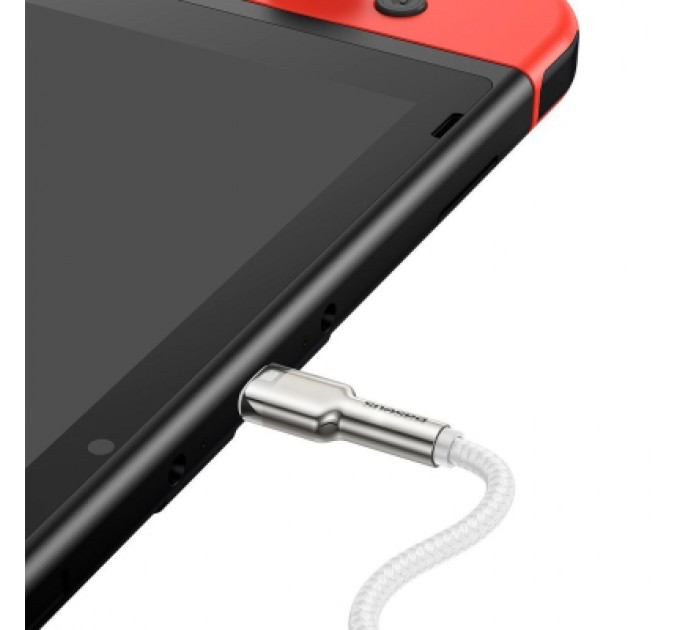 Baseus Дата кабель USB-C to USB-C 1.0m 100W metal white Baseus (CATJK-C02)