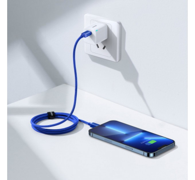 Baseus Дата кабель USB-C to Lightning 1.2m 20W blue Baseus (CAJY000203)