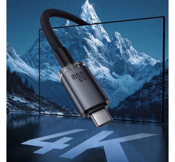 Baseus Дата кабель USB-C to USB-C 1.5m 100W USB3.2 20Gb black Baseus (P10318204111-00)