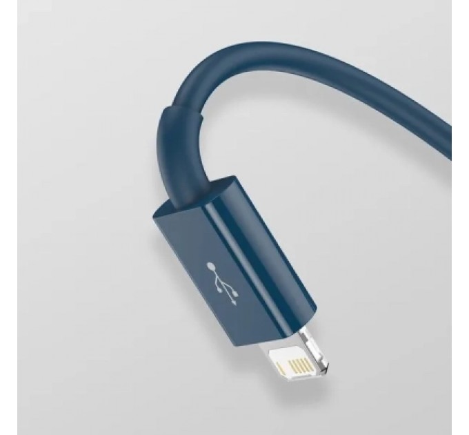 Baseus Дата кабель USB 2.0 AM to Lightning + Micro 5P + Type-C 1.5m 3.5A blue Baseus (CAMLTYS-03)