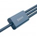 Baseus Дата кабель USB 2.0 AM to Lightning + Micro 5P + Type-C 1.5m 3.5A blue Baseus (CAMLTYS-03)