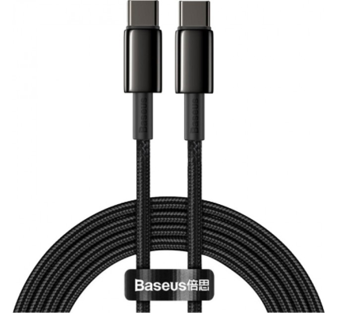 Baseus Дата кабель USB-C to USB-C 2.0m 100W black Baseus (CATWJ-A01)