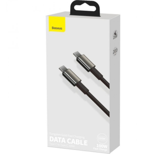 Baseus Дата кабель USB-C to USB-C 2.0m 100W black Baseus (CATWJ-A01)