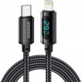 Essager Дата кабель USB-C to Lightning 1.0m 29W LED black Essager (EXCTL-XY01-P)