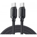Essager Дата кабель USB-C to USB-C 1.0m 100W black Essager (EXCTT1-TD01-P)