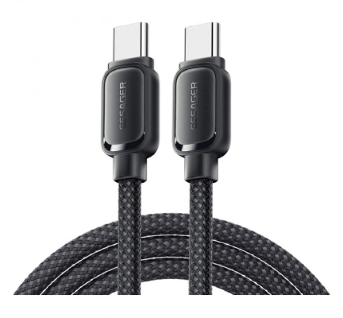Essager Дата кабель USB-C to USB-C 1.0m 100W black Essager (EXCTT1-TD01-P)