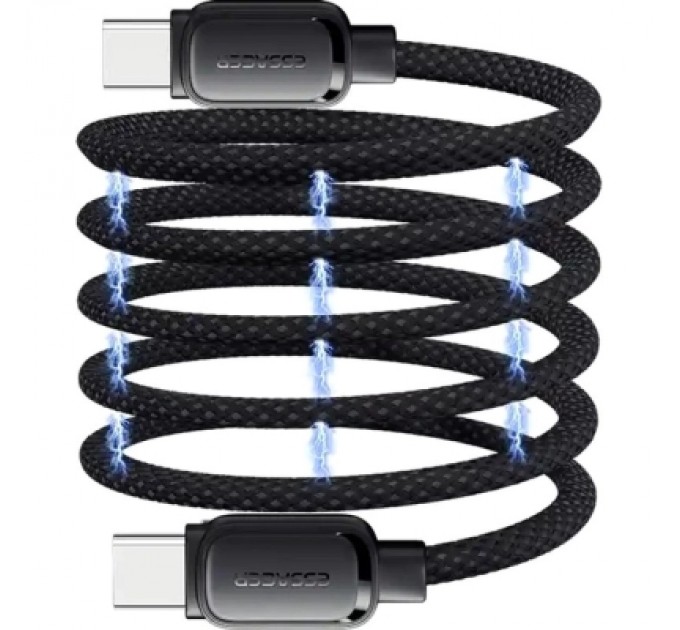 Essager Дата кабель USB-C to USB-C 1.0m 100W black Essager (EXCTT1-TD01-P)