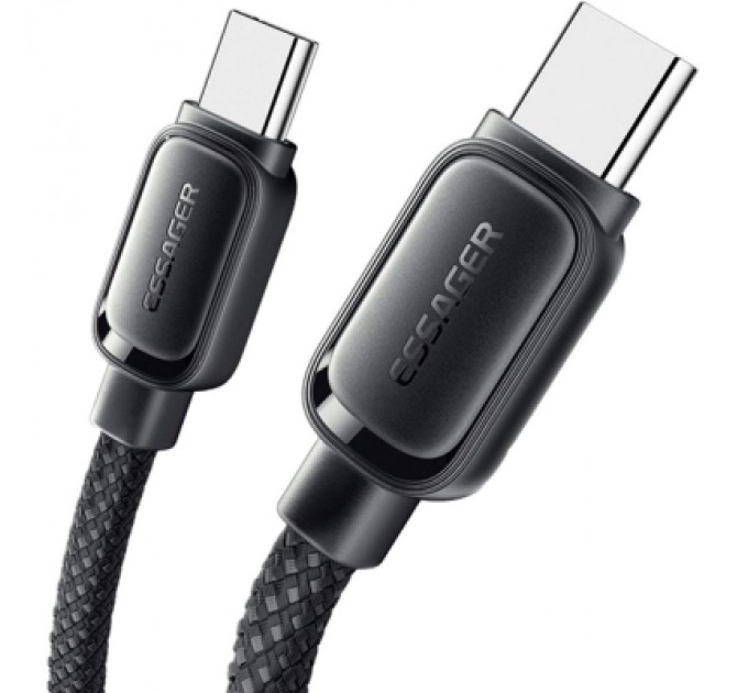 Essager Дата кабель USB-C to USB-C 1.0m 100W black Essager (EXCTT1-TD01-P)