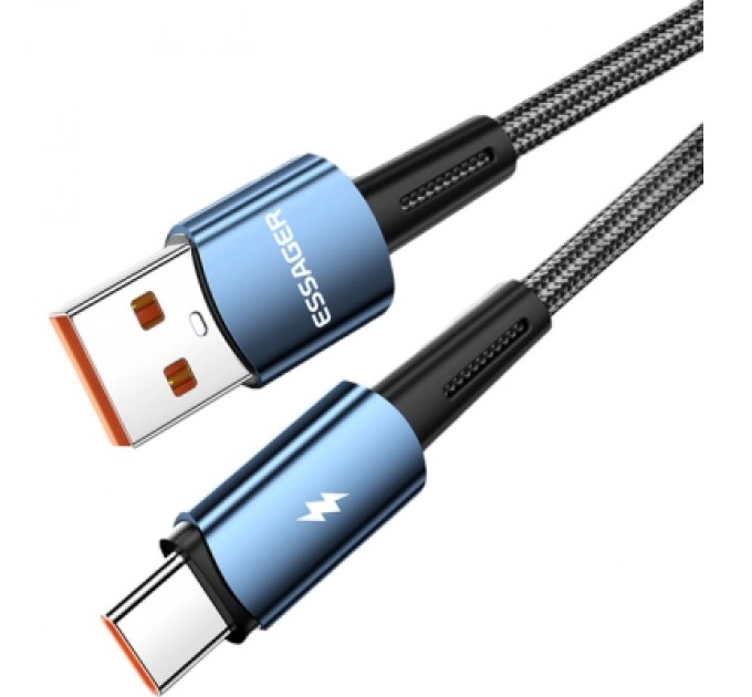 Essager Дата кабель USB 2.0 AM to USB-C 1.0m 120W blue Essager (EXC120-CG03-P)