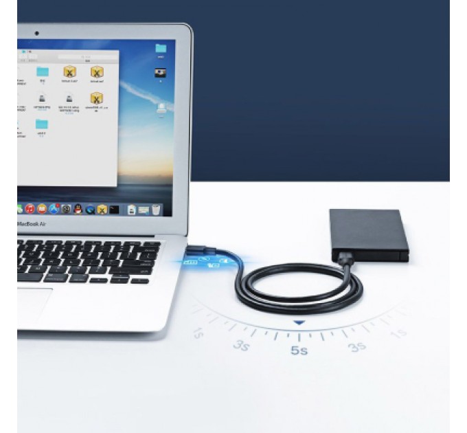 Ugreen Дата кабель USB 2.0 AM/AM 0.5m US102 black Ugreen (10308)