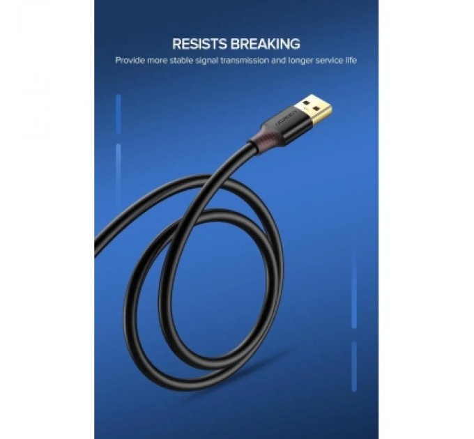 Ugreen Дата кабель USB 3.0 AM/AF 1.0m US129 black Ugreen (10368)