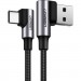 Ugreen Дата кабель USB 2.0 AM to USB-C 0.5m 3A 90° corner US176 black Ugreen (20855)