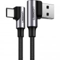Ugreen Дата кабель USB 2.0 AM to USB-C 2.0m 3A 90° corner US176 black Ugreen (20857)