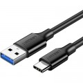Ugreen Дата кабель USB 3.0 AM to USB-C 0.5m 3A US184 black Ugreen (20881)