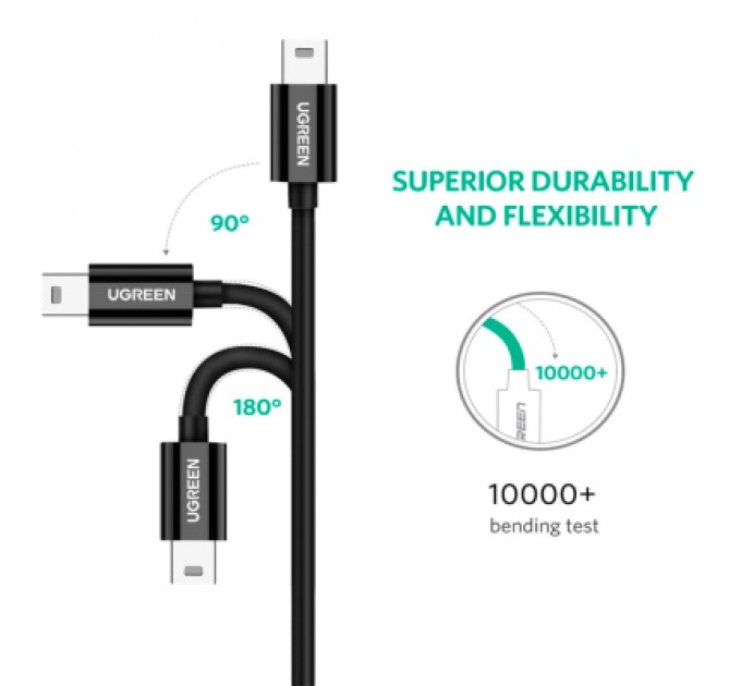 Ugreen Дата кабель USB-C 2.0 AM to Mini 5P 1.0m US242 black Ugreen (50445)