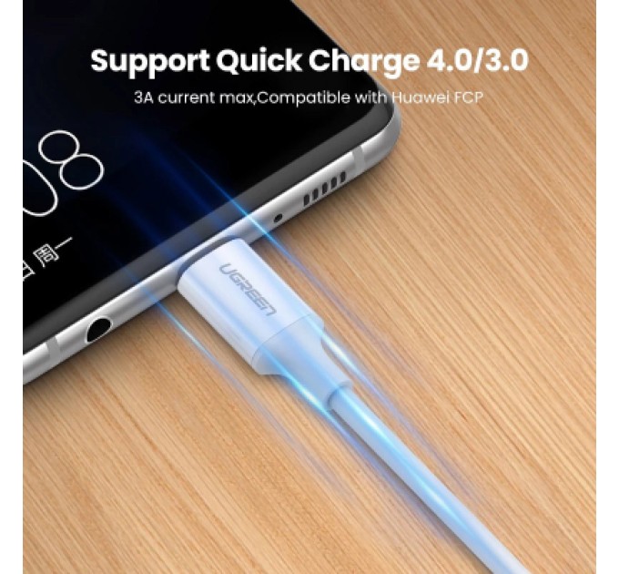 Ugreen Дата кабель USB-C to USB-C 0.5m 3A 60W US264 white Ugreen (60517)