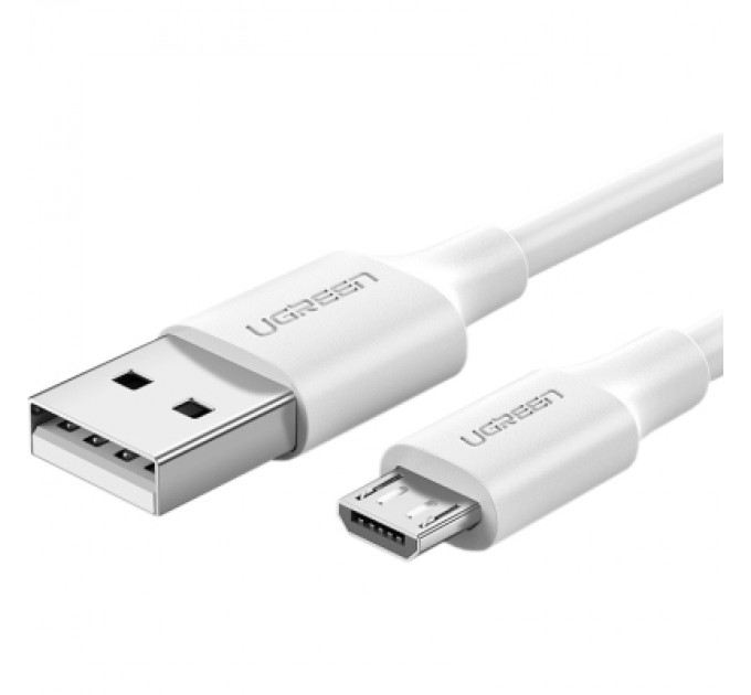 Ugreen Дата кабель USB 2.0 AM to Micro 5P 0.5m 2A US289 white Ugreen (60140)