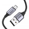 Ugreen Дата кабель USB 2.0 AM to Micro 5P 1.5m 2A US290 black Ugreen (60147)