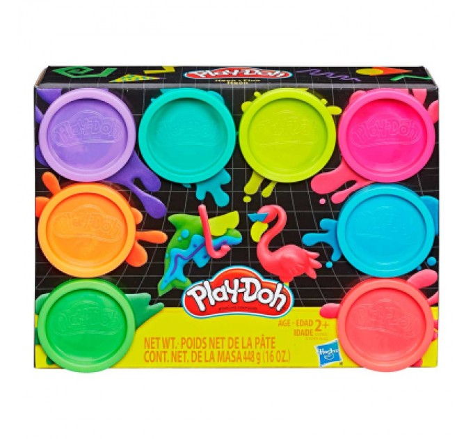 Hasbro Набір для творчості Hasbro 8 кольорів Веселка NEON (E5044_E5063)