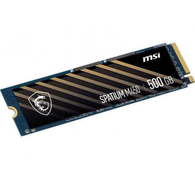 MSI Накопичувач SSD  500GB MSI Spatium M450 M.2 2280 PCIe 4.0 x4 NVMe 3D NAND TLC (S78-440K220-P83)