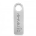 Hi-Rali Флеш-накопичувач USB3.0 128GB Hi-Rali Shuttle Series Silver (HI-128GB3SHSL)