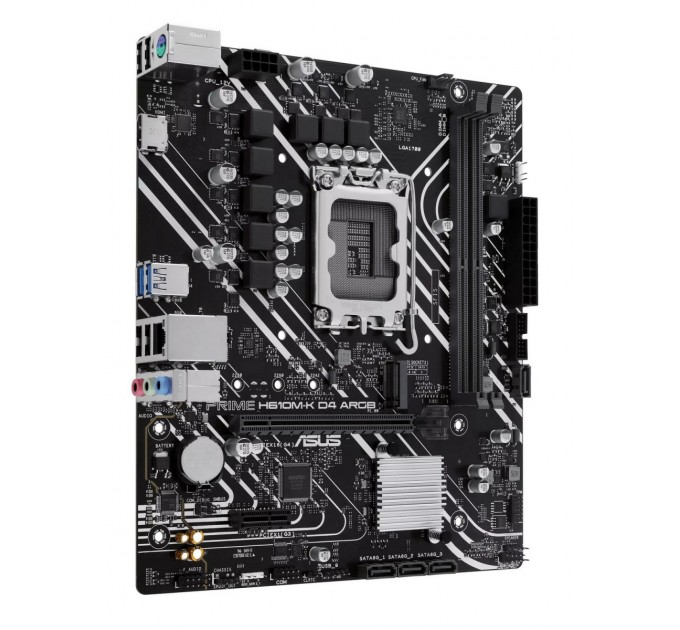 ASUS Материнська плата Asus Prime H610M-K D4 ARGB Socket 1700